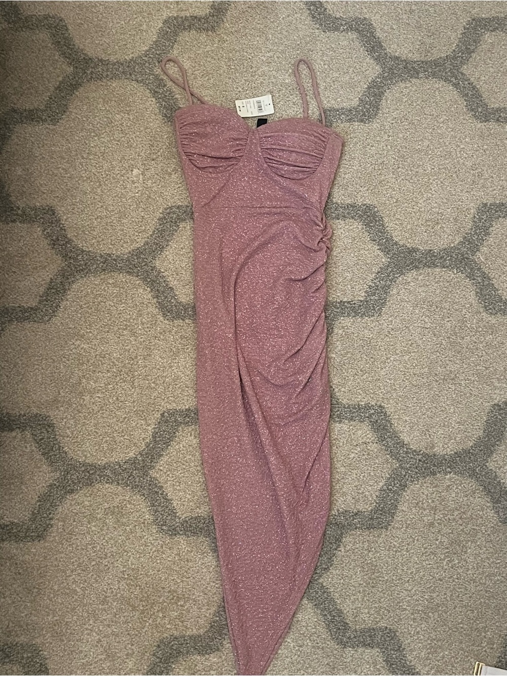 Windsor Mauve Sparkle Midi Dress